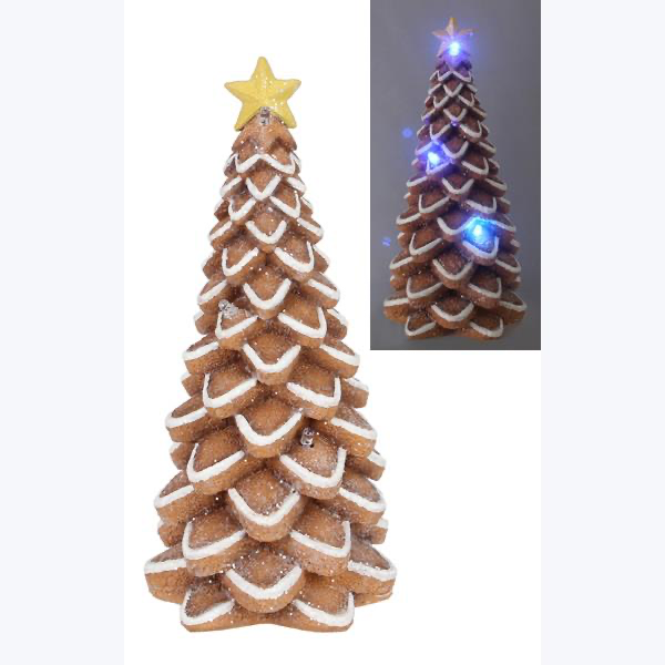 LED gingerbread tree
