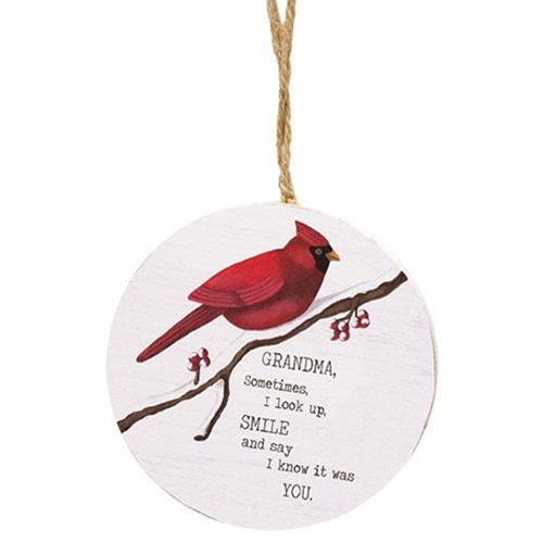 Cardinal “grandma” ornament