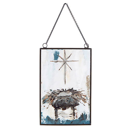 6" BABY JESUS IN MANGER ORNAMENT