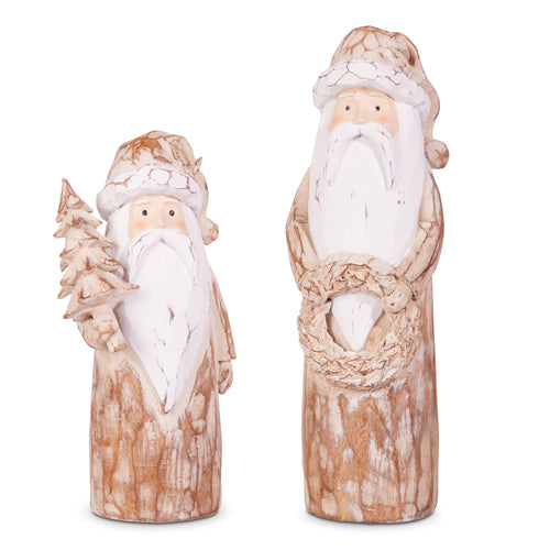 Carved Santa asst