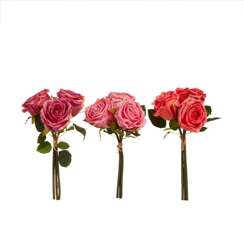 Real touch rose bundle asst