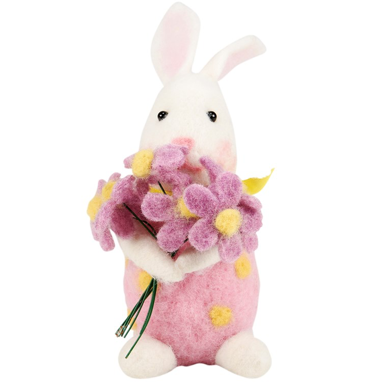 Bunny with bouquet
