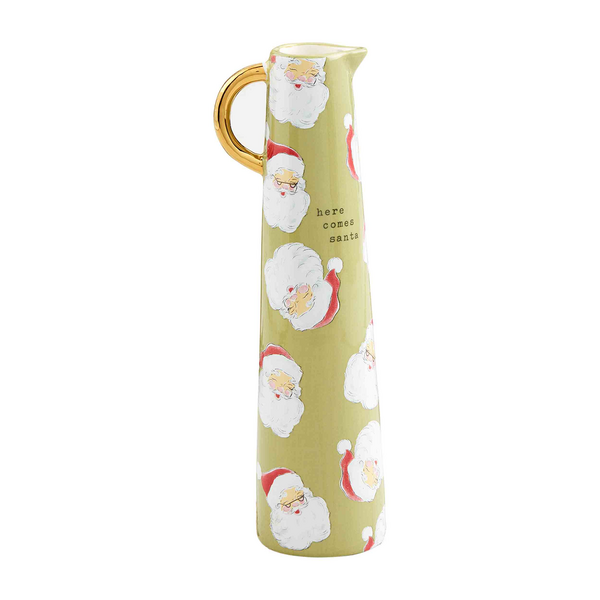Mud pie Santa vase
