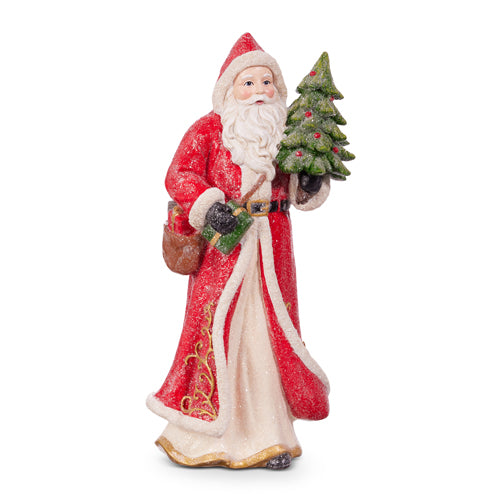 12" SANTA WITH TREE