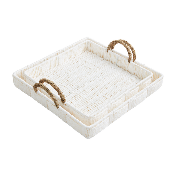 WHITE HOUSE NESTED WOVEN TRAYS ASST.