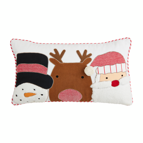 Santa and friends pillow mud pie
