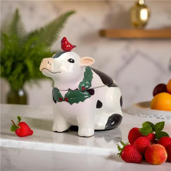 Cow cookie jar