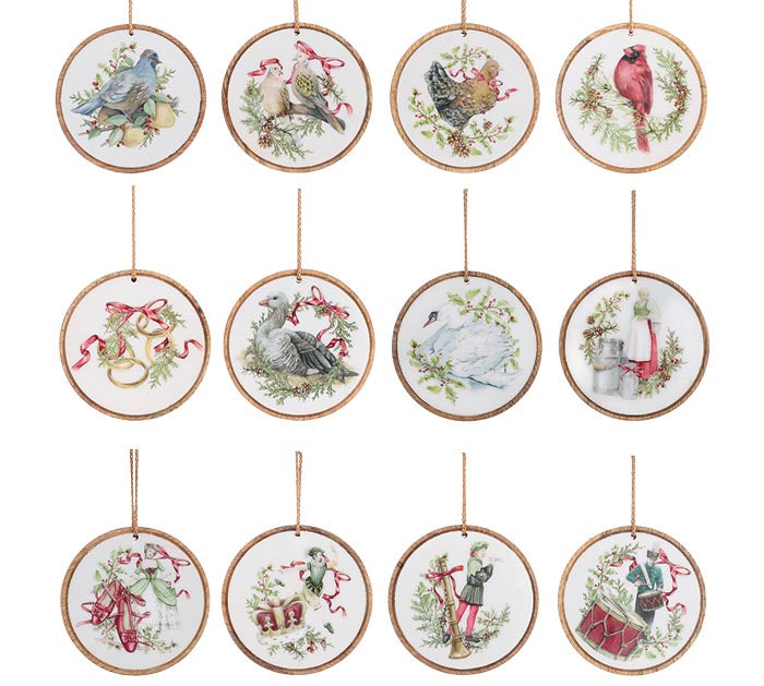 12 days of Christmas asst. ornament
