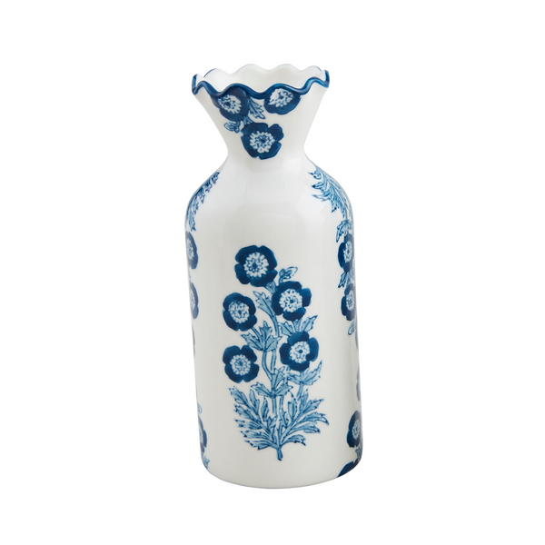 Blue mud pie vase