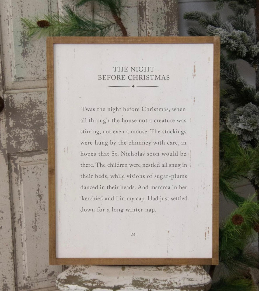 The night before Christmas print