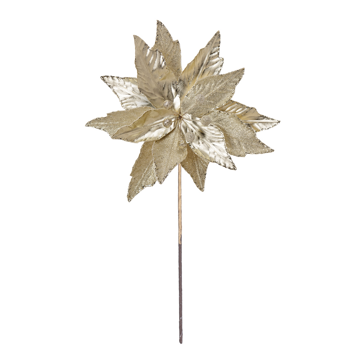 Poinsettia Stem 23"H