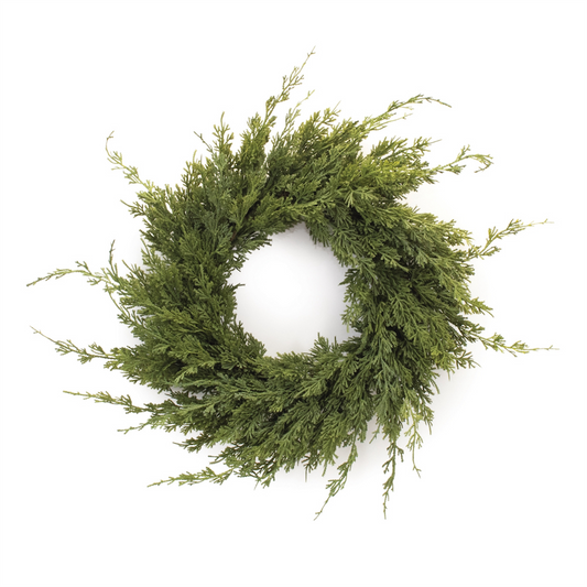 PINE WREATH REAL TOUCH 26”D