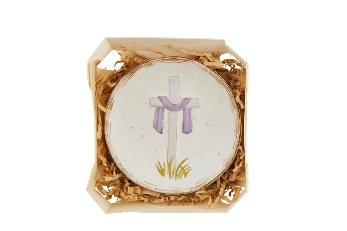 White cross trinket mud pie
