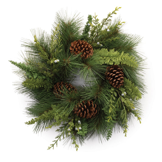 Mixed Pine Wreath 18”D