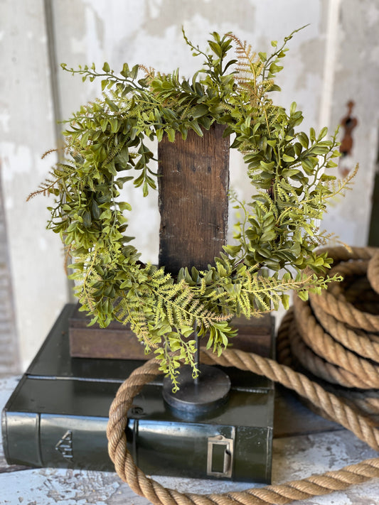 Fern candle ring