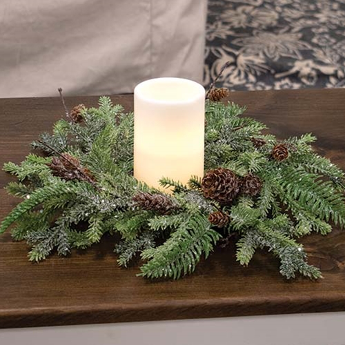 Glittering Millwood Pine Candle Ring