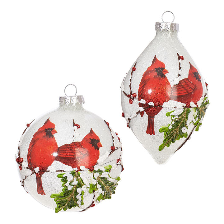ICED CARDINAL ORNAMENT ASST.