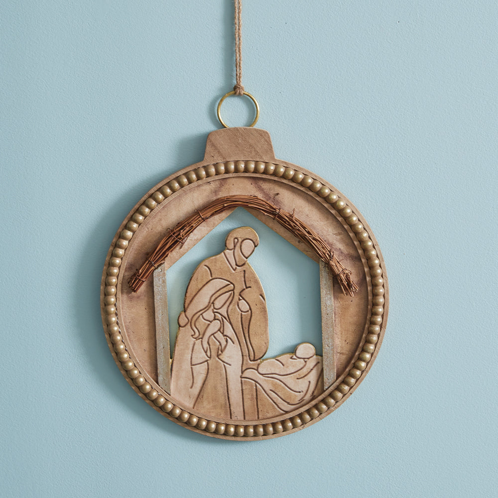 Manger scene wall decor