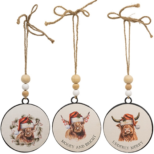Cow ornament asst.