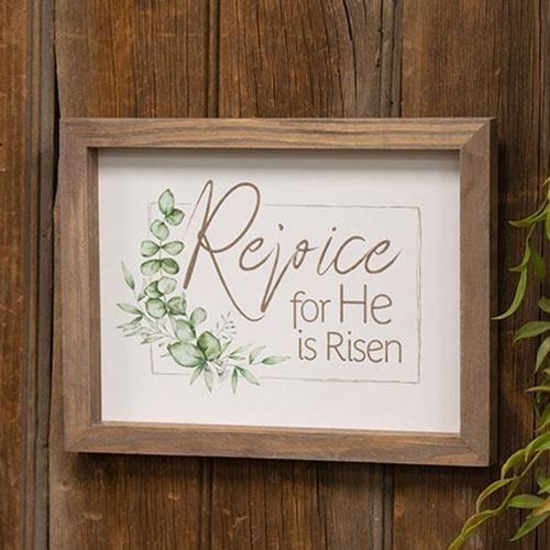 Rejoice, for He Is Risen Framed sitter