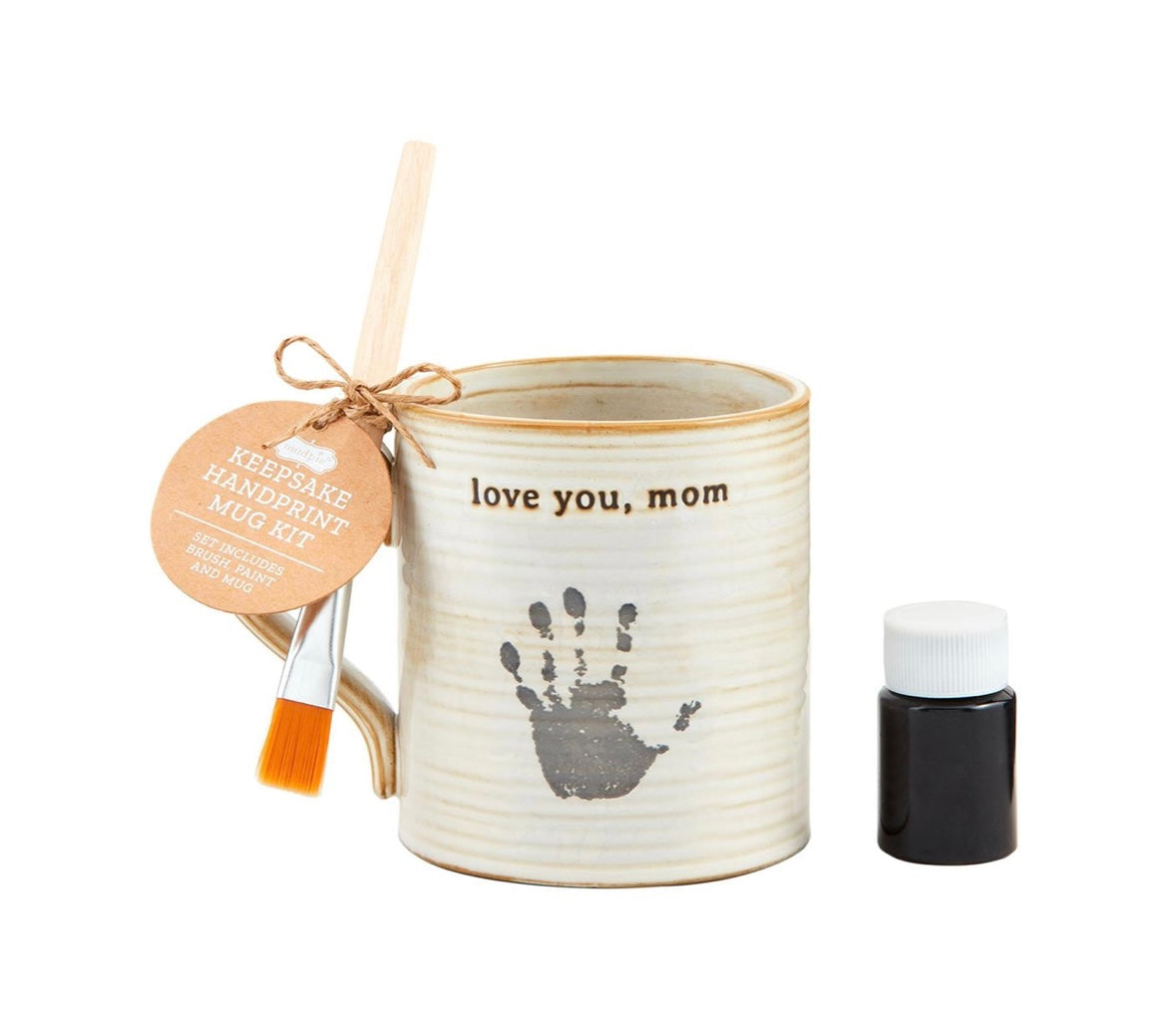 Mom handprint mug