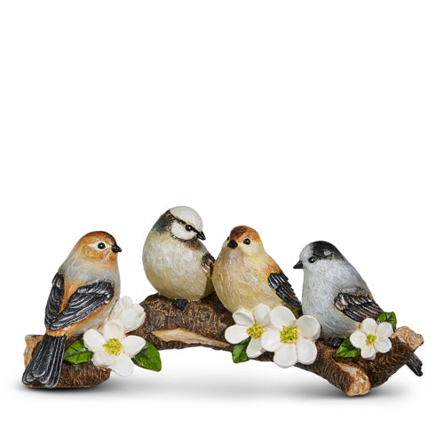 Birds sitting on a branch