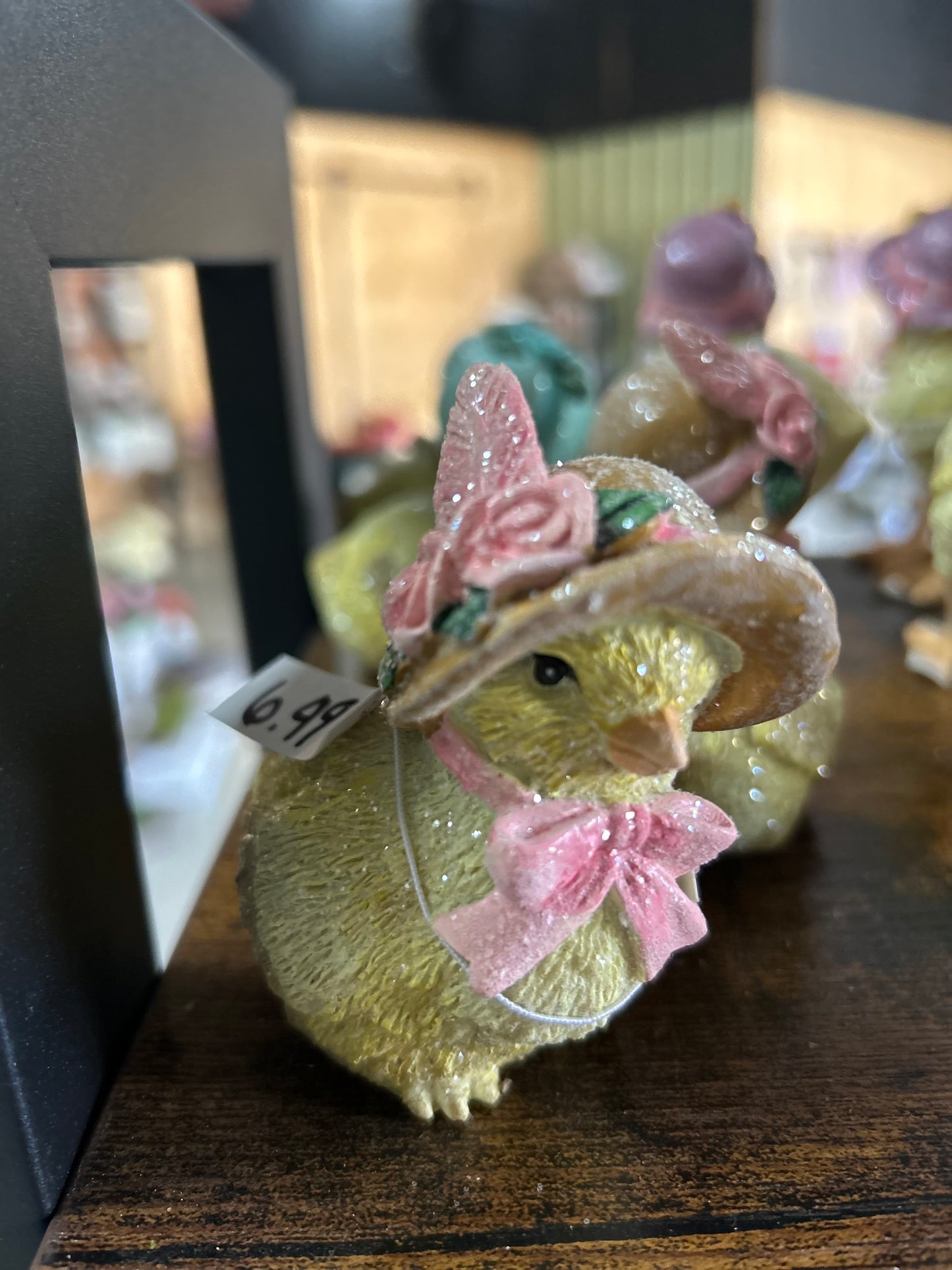 Chick with bonnet