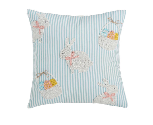 Beaded mud pie pillow