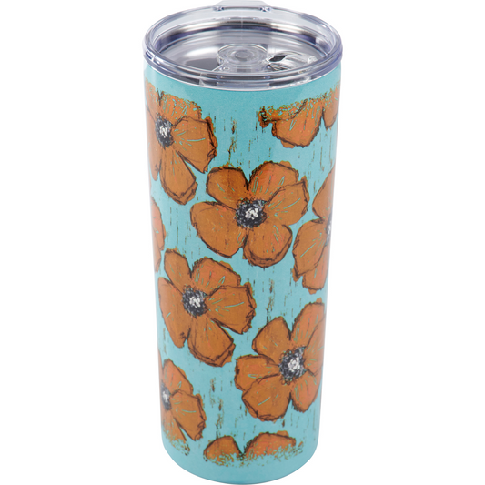 Floral tumbler