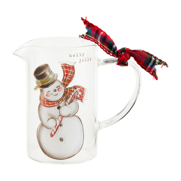 6” snowman pitcher mud pie