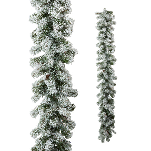 Flocked garland 6ft