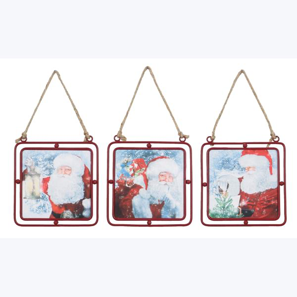 Santa ornament asst.