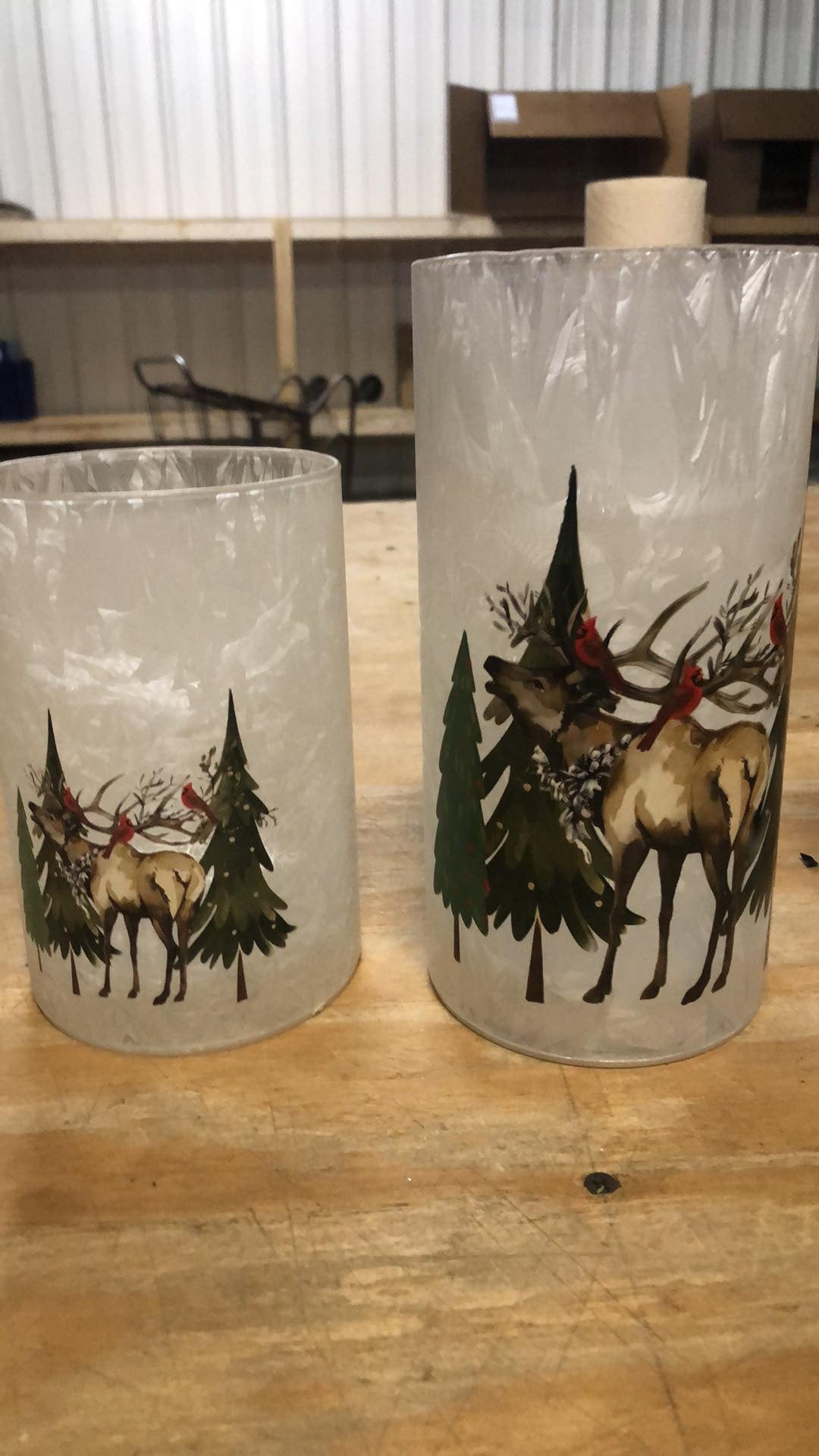 Deer LED frosted glass