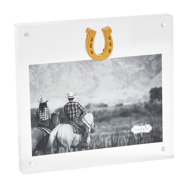 Horse photo sitter mud pie