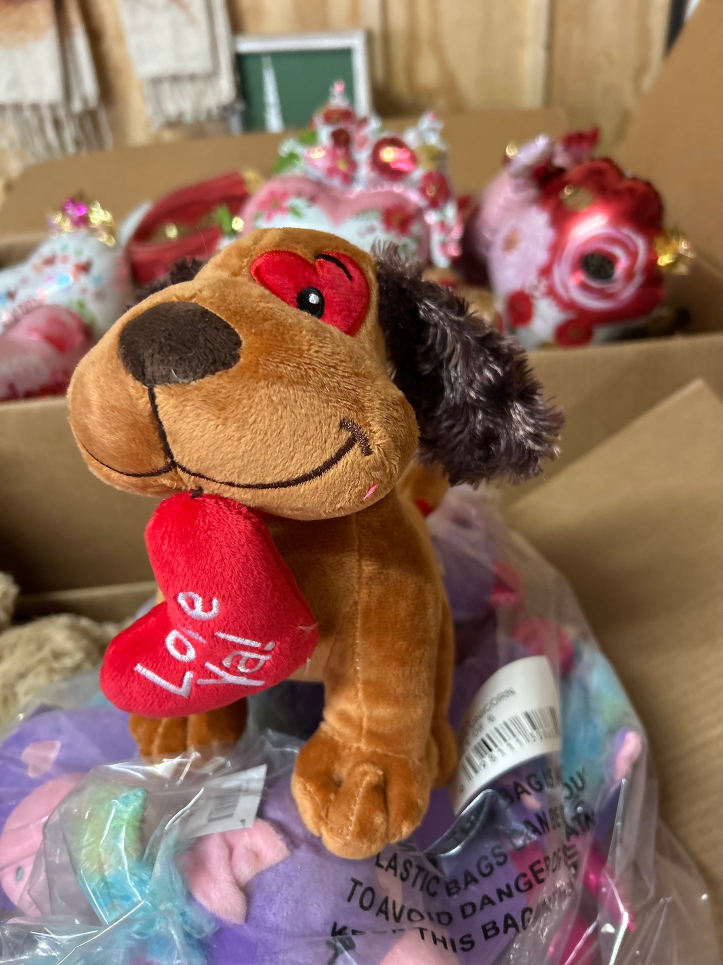 Dog Valentine’s Day basket