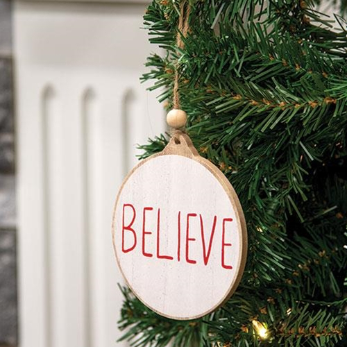 Believe ornament