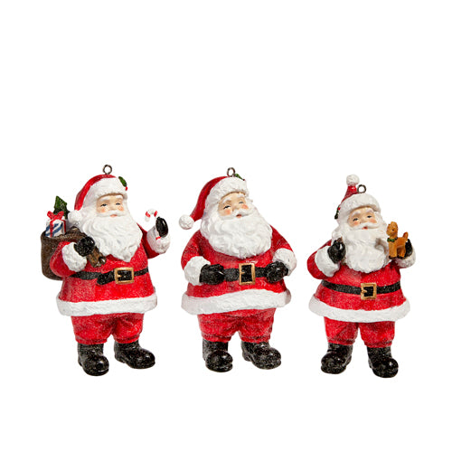 5" VINTAGE SANTA ORNAMENT ASST.