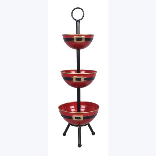Santa 3 tier tray