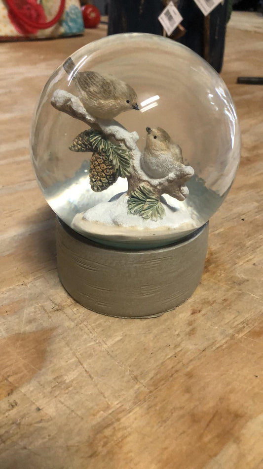 Bird snow globe