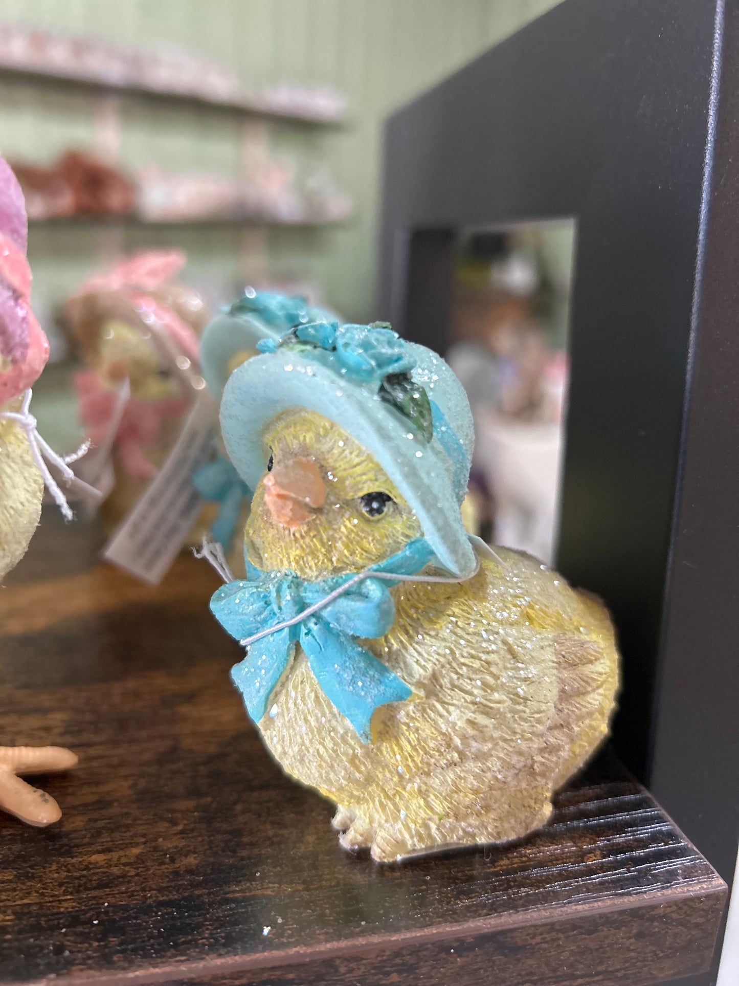 Chick with bonnet